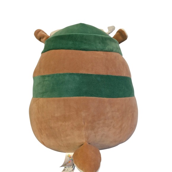 Squishmallows Pax Holiday Reindeer Plushie Green Hat Scarf‎ Kids - Picture 2 of 4